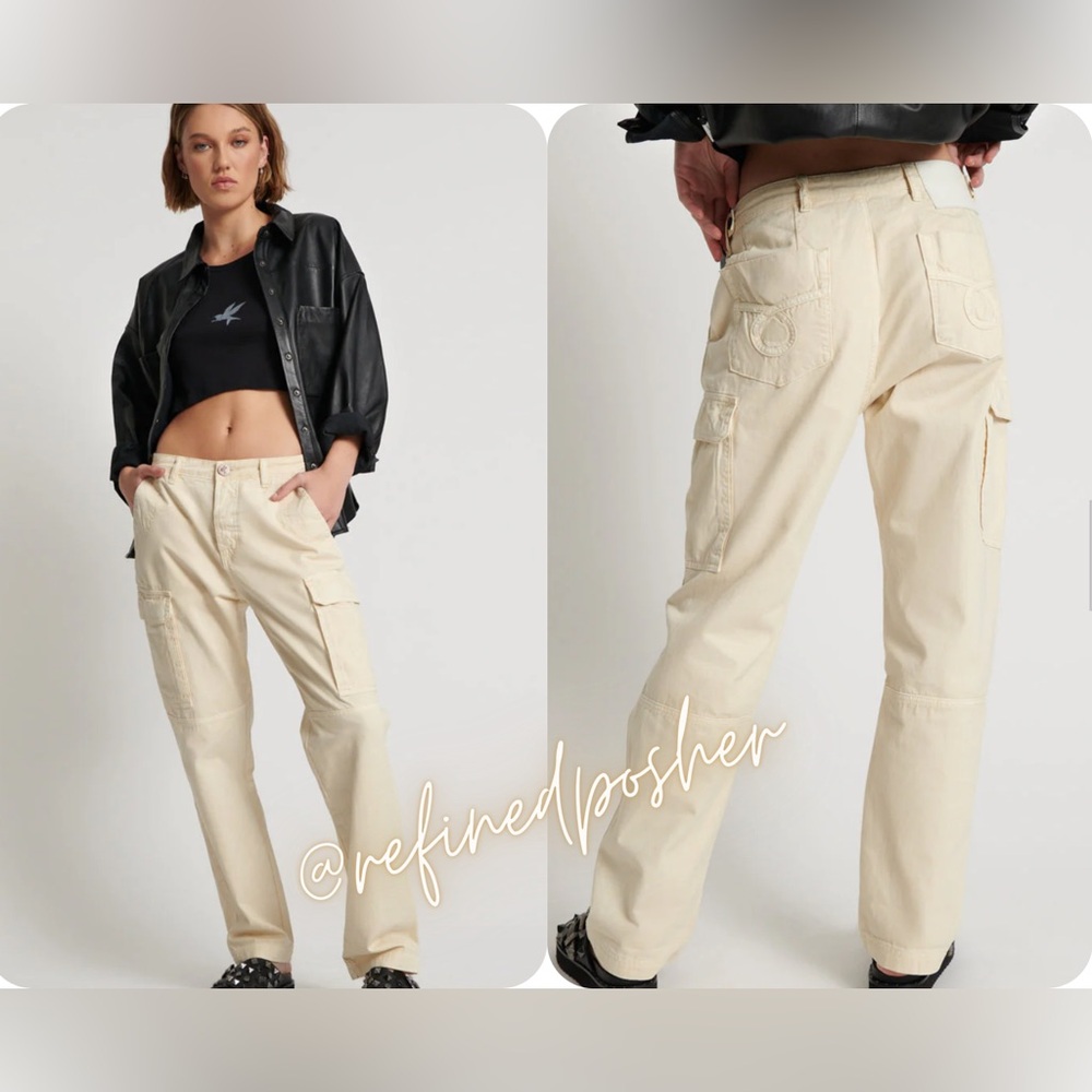 One Teaspoon Utility Cargo Motion Jeans size 27 (4 US) NWT Sand MSRP $160